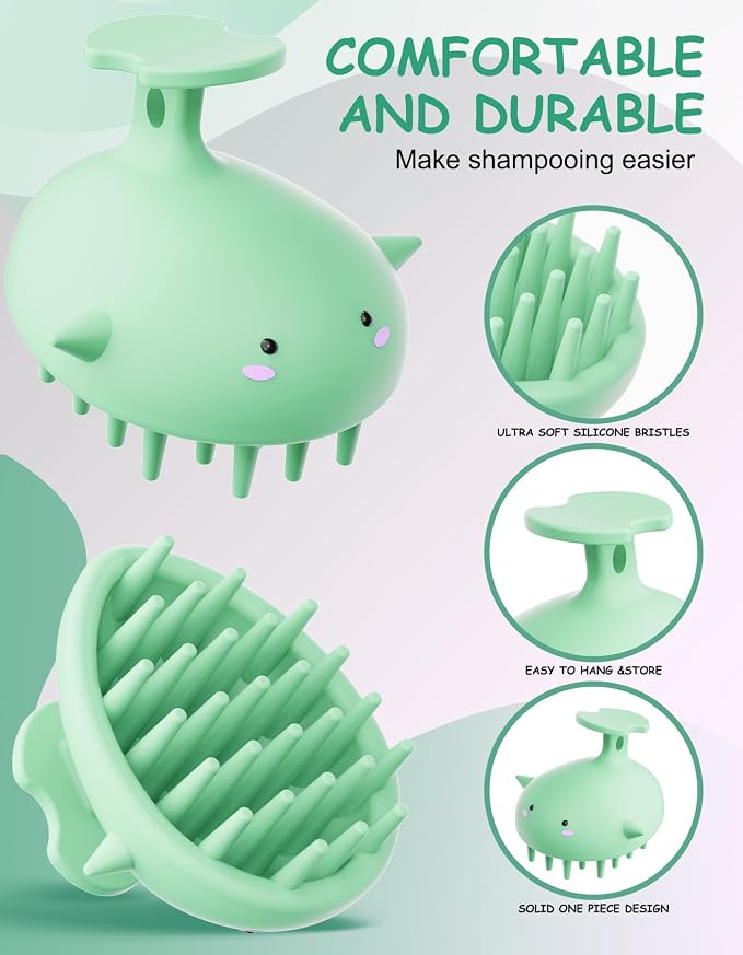 Scalp Massager Hair Growth Shampoo Brush, Silicone Scalp Scrubber Shower Scalp - Image 6