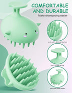 Scalp Massager Hair Growth Shampoo Brush, Silicone Scalp Scrubber Shower Scalp - Image 6