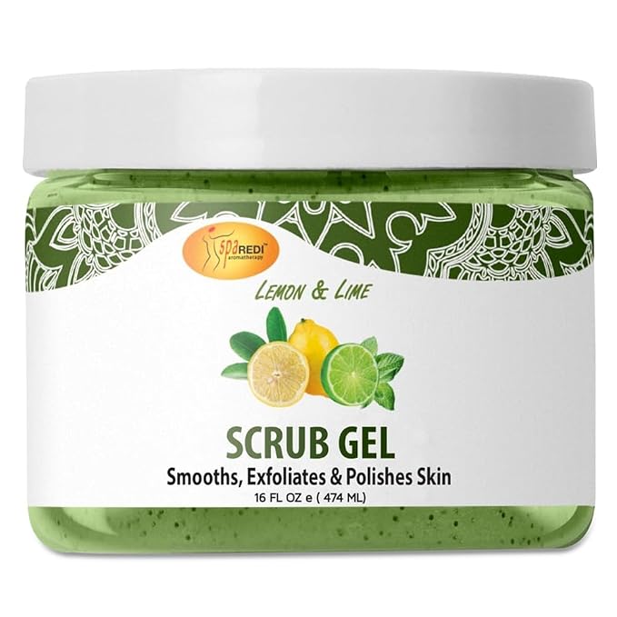 SPA REDI – Exfoliating Scrub Pumice Gel, Lemon & Lime, 16 Oz by SPAREDI