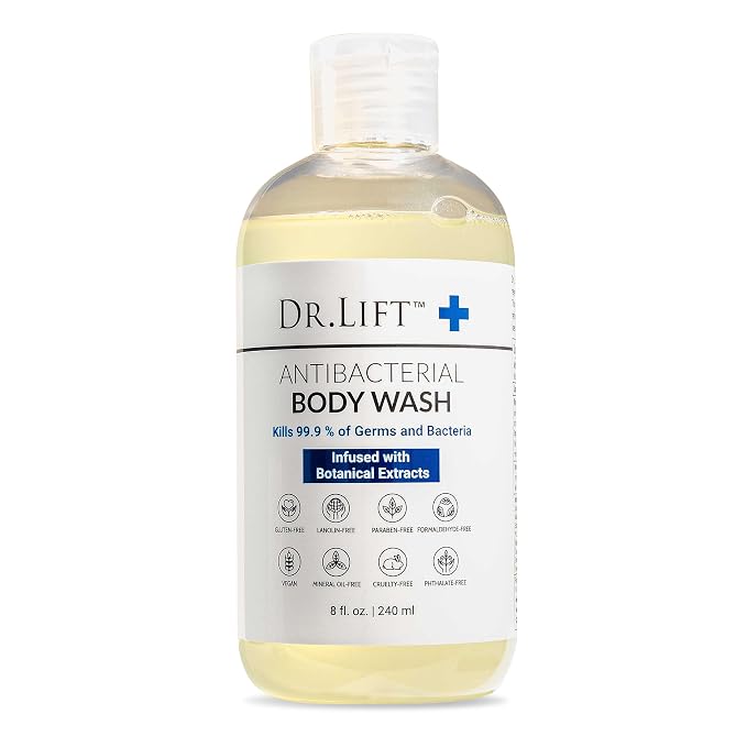 DR. LIFT Antibacterial Body Wash, Refreshing Scent, Hydrating Shower or Bath by DrLift