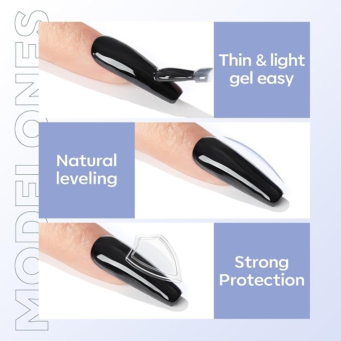 modelones Gel Top Coat, Acrylic Nails Soak Off Nail Lamp Nail Art Home and - Image 5