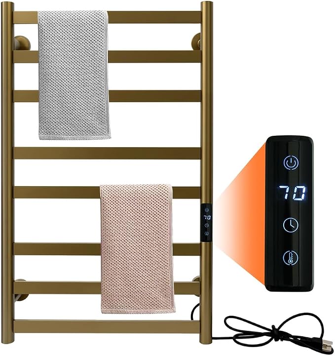Towel Warmer Rack, Brushed Heated Towel Rack by XMGJ