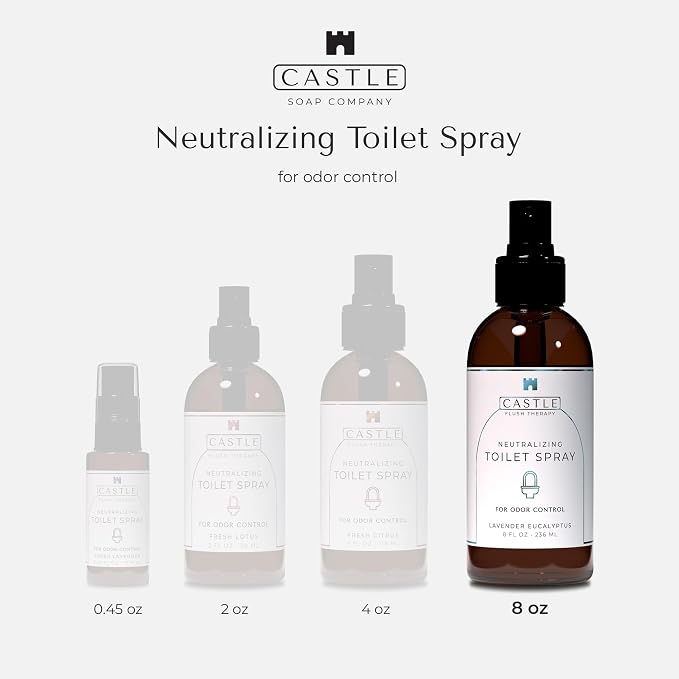 Castle Flush Therapy Neutralizing Toilet Spray | Odor Control: Mist Over the - Image 5