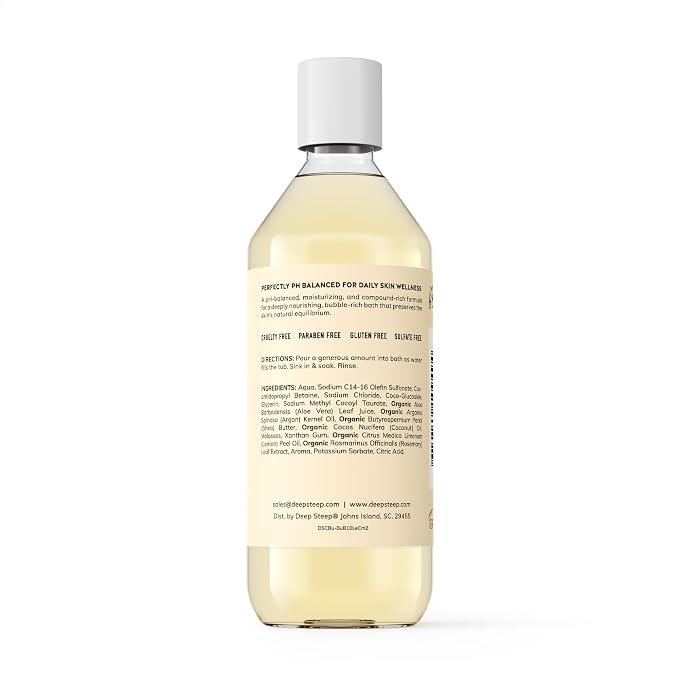 Deep Steep Bubble Bath, Lemon Cream, 10 oz – Soothing Soak - Image 2