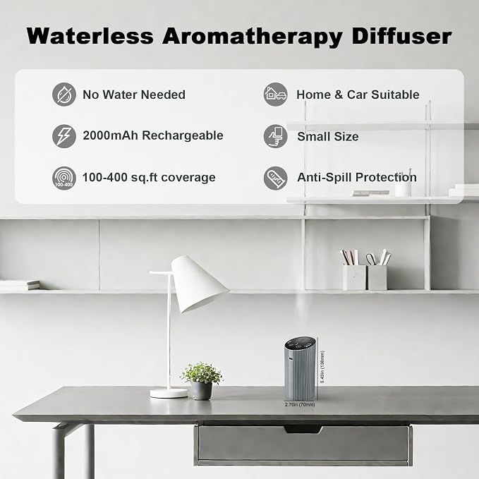 Waterless Essential Oil Diffuser - Image 2