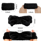 WHAVEL 6PCS Spa Headband and Wristbands Set, Face Wash Headband Wrist Bands - Image 2