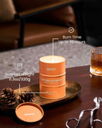 M&SENSE Cinnamon Pumpkin Scented Candles Christmas Decor, Natural Non Toxic - Image 4