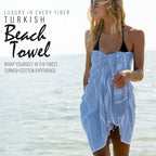 Beach Towel 100% Cotton Turkish Beach Towel Adult 38x70 Inch Pre-washed - Image 3