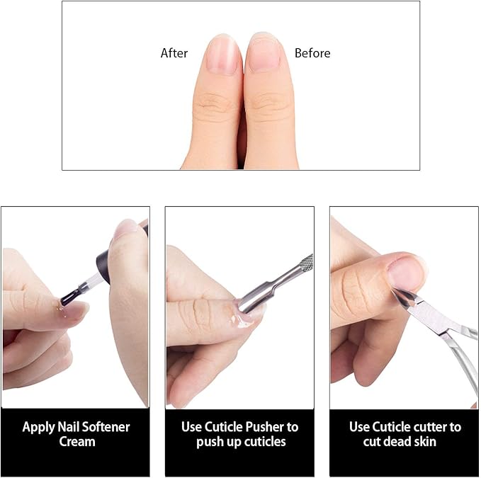 6 Packs Cuticle Trimmer with Pusher - Image 5