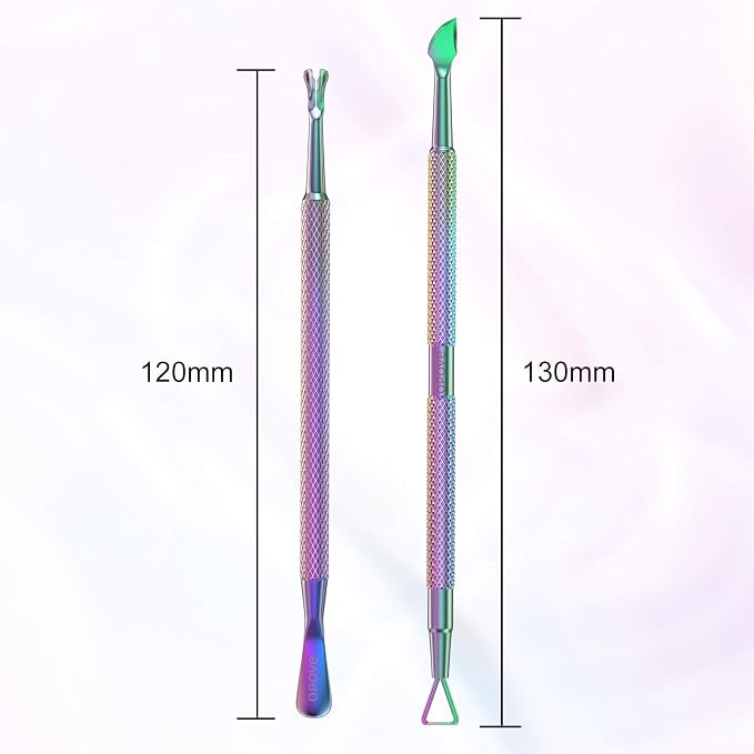 Cuticle Pusher Nail Polish Remover Stainless Steel Manicure Tool Set Gel Nail - Image 6