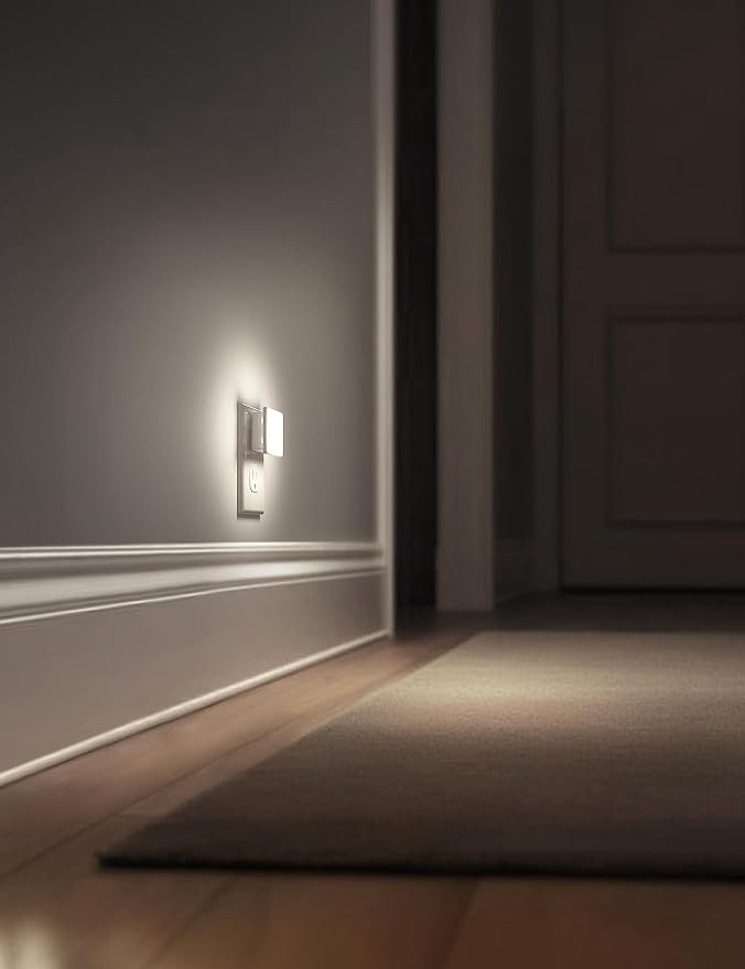 L LOHAS LED Night Lights Plug into Wall 2-Pack, 0.3W Plug in Night Light - Image 5