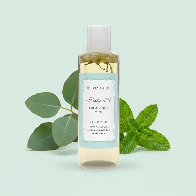 Olivia Care Body Oil Eucalyptus Mint Vegan & Natural | Hydrating & Moisturizing - Image 2