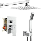 SR SUN RISE SRSH-D1203 12 Inches Bathroom Luxury Rain Mixer Shower Combo Set by SRSUNRISE