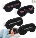 4 Pack Eye Mask for Sleeping Silky Funny Soft Satin Sleep Shade Cover Blindfold by LERSVICVIL