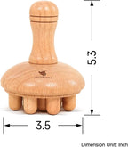 Wooden Mushroom Massager, Wooden Body Contouring Therapeutic Tool, Anti - Image 4