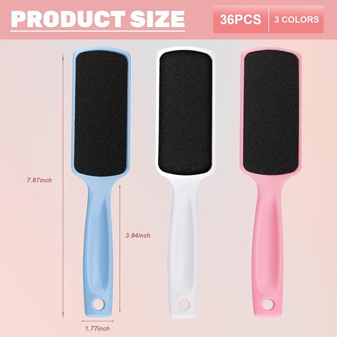 36 Pieces Flat Shaped Foot File Foot Callus Remover - Image 2