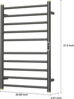 Electric Towel Warmer Rack, Heating Towel Warmer, Timer & Temperature Control - Image 5
