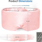 Weighted Eye Mask for Sleeping, Soft Minky Sleep Mask for Side Sleeper - Image 6