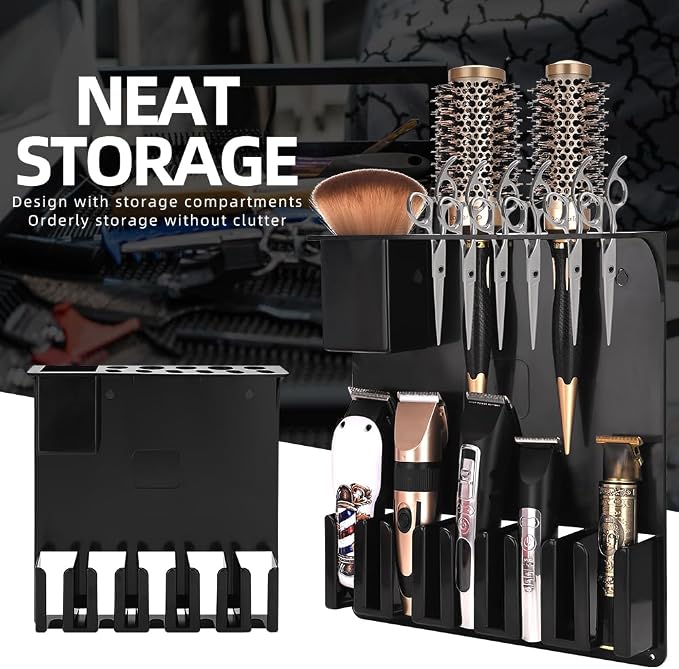 Clipper Holders Barbers Organizer, Curling Irons - Image 5