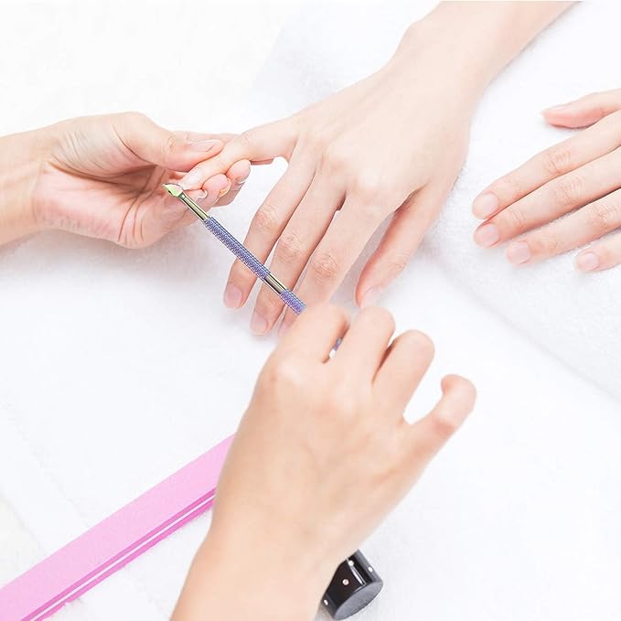 Cuticle Pusher Acetone/Gel/Nail Polish Remover Stainless Steel Professional - Image 6