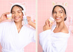 Huachi 2 Packs Cute Cat Ears Spa Headband - Image 6