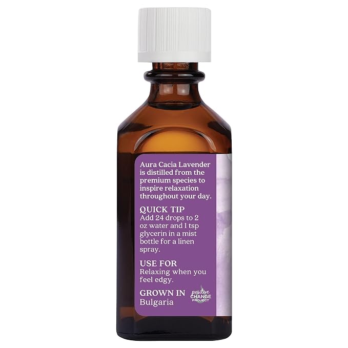 Aura Cacia Lavender Essential Oil, 100% Pure Lavandula Angustifolia Oil - Image 3