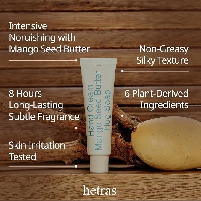 hetras. Perfume Hand Cream 1.69 oz., Hug Soap - Image 2