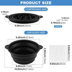 Face Bowl for Ice with Built-In Ice Tray, Collapsible Silicone Facial Ices Bath - Image 2