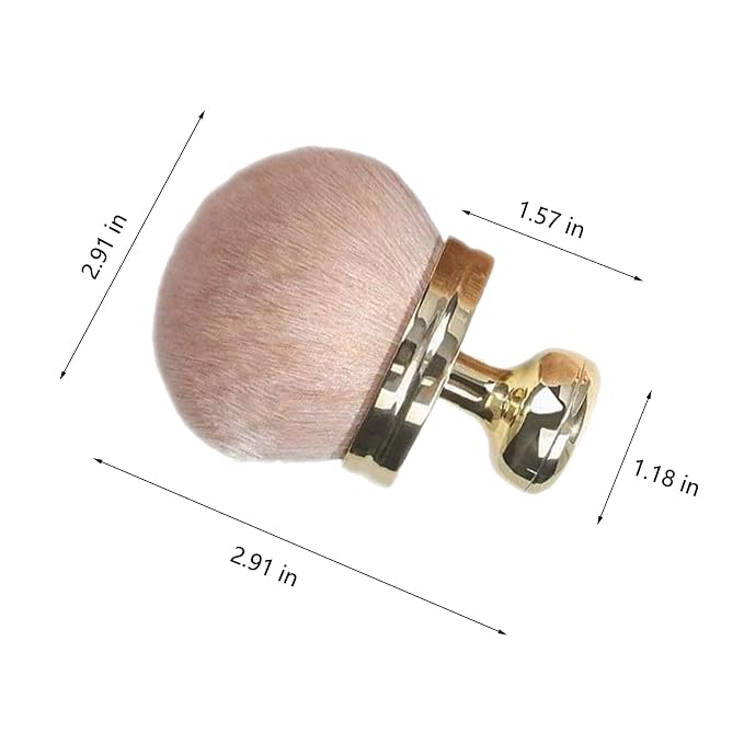 Body Makeup Brush Extra Large Oval Self Tanning Brush Multipurpose 74mm - Image 2