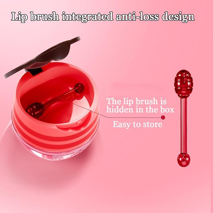 2 Pcs Bee Lip Balm Honey Pot, Honey & Strawberry Lip Mask Propolis Moisturizing - Image 2