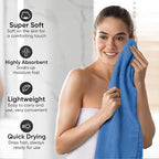 HOMEXCEL Waffle Bath Towels 4 Pack, Premium Microfiber Beach Towels, Ultra Soft - Image 3