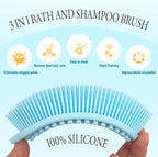 PQRUU 3 Pack Silicone Body Scrubber, Exfoliating Soft Loofah, Scrubber Fit - Image 2