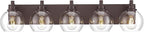 Bathroom Light Fixtures Over Mirror, 5-Light Oil Rubbed Bronze Bathroom Vanity by Metwet