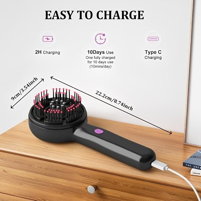 Electric Scalp Massager Comb, Scalp Brush - Image 2