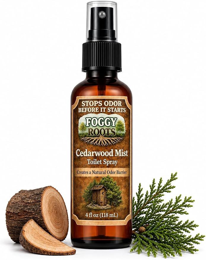 Cedarwood Pre-Poop Toilet Spray – Stops Odor Before It Starts, Bathroom Odor by FoggyRoots