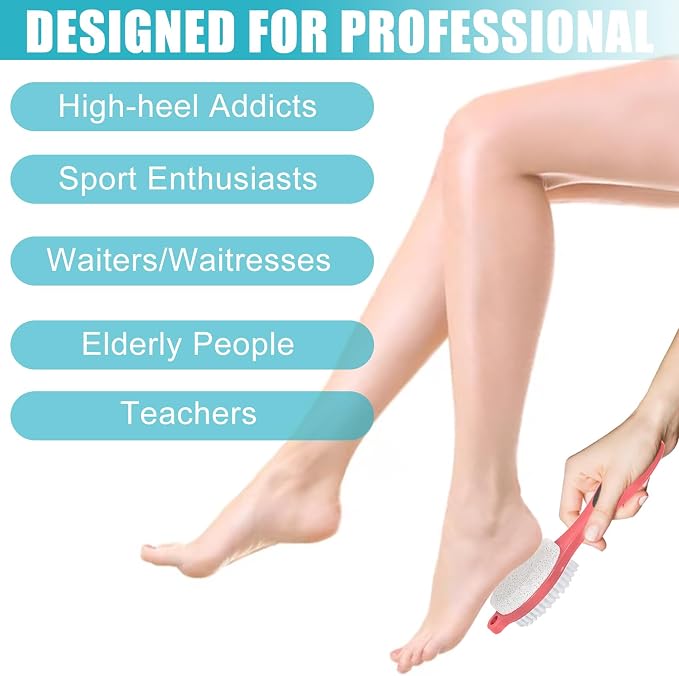 Foot File Callus Remover-2 Pcs 4 in 1 Foot Scrubber Dead Skin Remover - Image 4