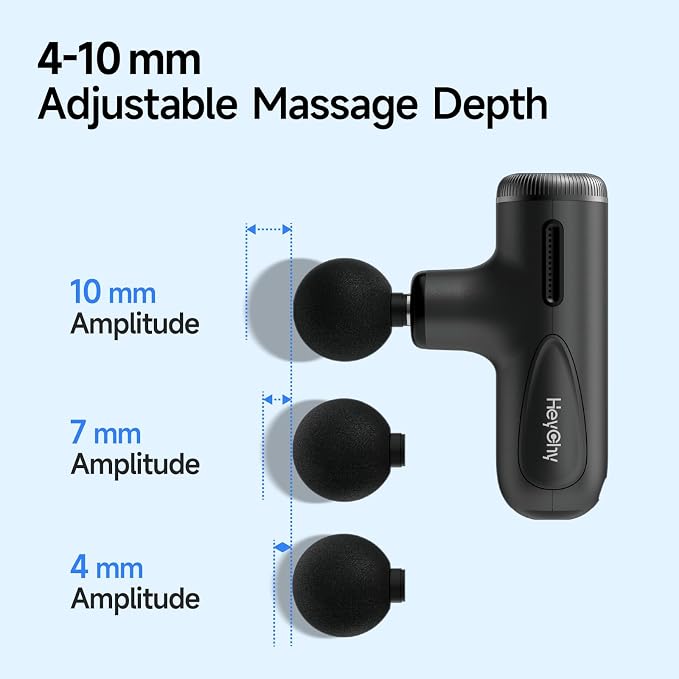 HEYCHY Super Mini Massage Gun Deep Tissue, Handheld Percussion Muscle Massager - Image 3