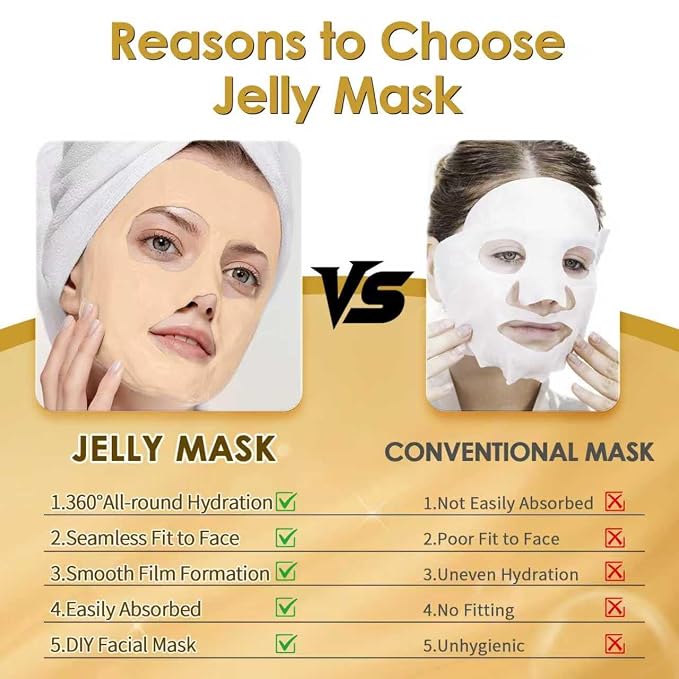 Pjordo Powder Jelly Mask for Facials Professional, Peel Off Facial Mask for - Image 5