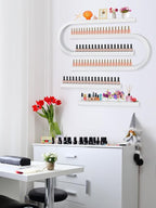 EBANKU 4PC U Shape Nail Polish Racks Heavy Duty Nail Shelfs - Image 2