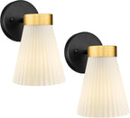 Set of 2 Wall Sconces for Bathroom, HWH 1-Light Bathroom Vanity Light by HWHINVESTMENT