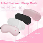 Sleep mask w/Cooling Gel Eye Mask, Reusable Ice Silk Blackout Eye Cover - Image 3