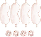 Satin Eye Mask 8Pcs Silk Sleep Masks Silky Blindfold Eyeshade Blackout Eyes - Image 4