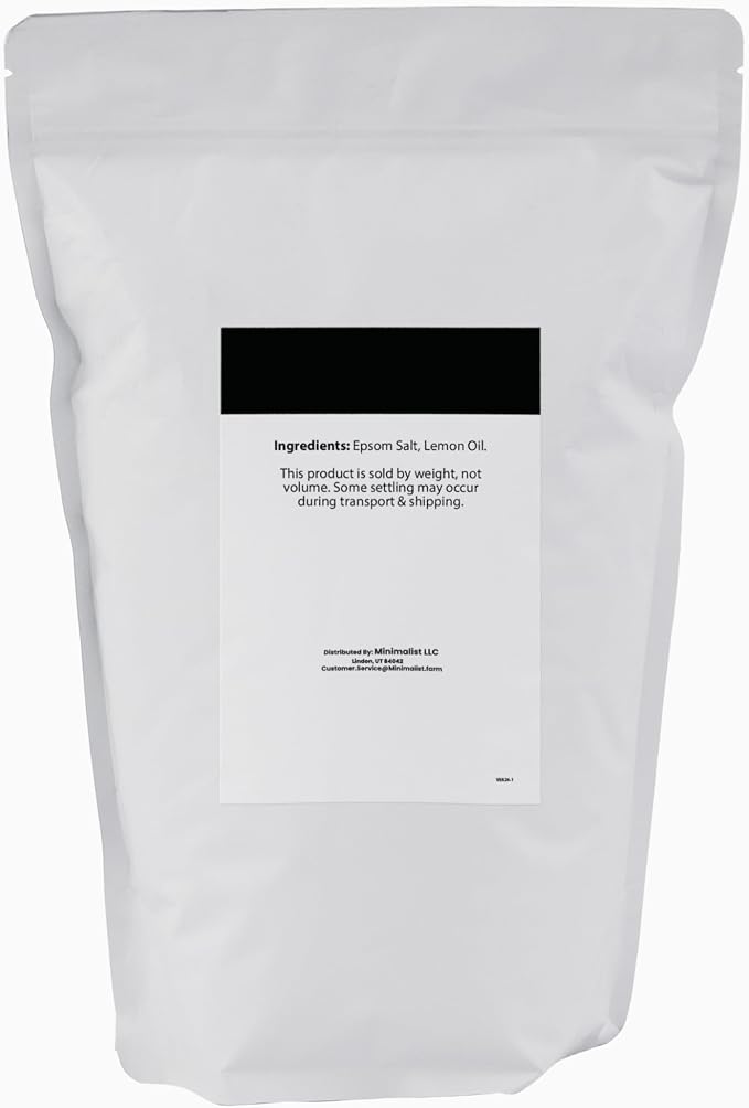 Minimalist Epsom Salt with Lemon Oil, Packaged - Image 2