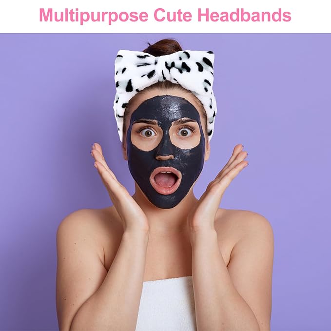 Ondder Leopard Terry Cloth Spa Headbands - Image 5