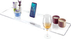 34" Supreme - Clear Acrylic Bathtub Tray Caddy Tub Shelf, Spa Board Luxury by REBECCA+LUXURIOUS+BATH
