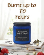 BlackBerry Vanilla Musk Home Scented Candles, 13oz Organic Soy Wax, 76-Hour - Image 3