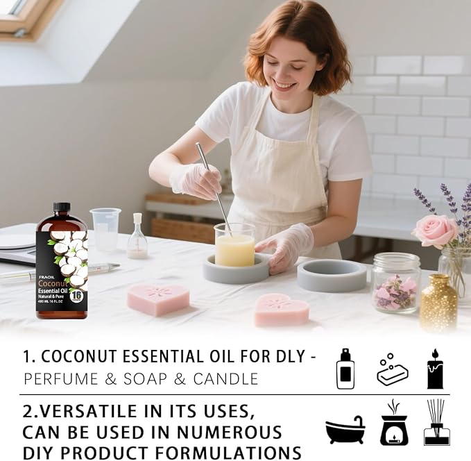 Coconut Essential Oil, Coconut Oil 16 Fl Oz 480 ML - Image 7