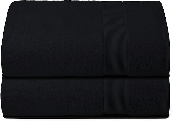 Belizzi Home Premium Cotton Oversized 2 Pack Bath Sheet 35x70-100% Pure Cotton by Unknown