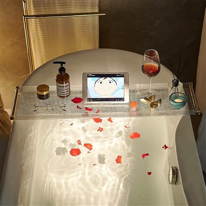 WANLIAN 33-Inch Luxury Bathtub Caddy Tray - Image 2