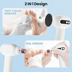 Electric Callus Remover for Feet, 2 in 1 Electric Foot File Grinder, - Image 4